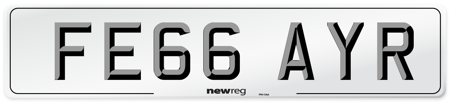 FE66 AYR Number Plate from New Reg